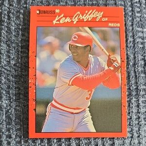 1990 Ken Griffey Reds Donruss Baseball Card #469